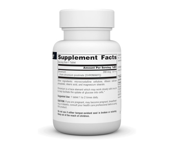 Chromium Picolinate 200 mcg Yeast Free - 120 tabs