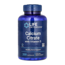 Calcium Citrate with Vitamin D - 200 caps