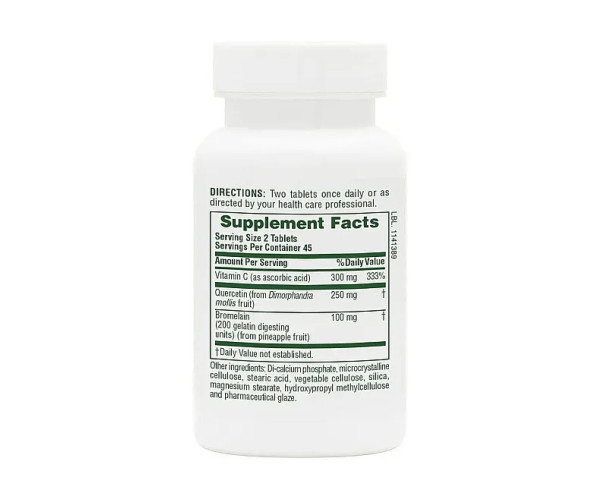 Quercetin + VIT C Bromelain - 90 tabs