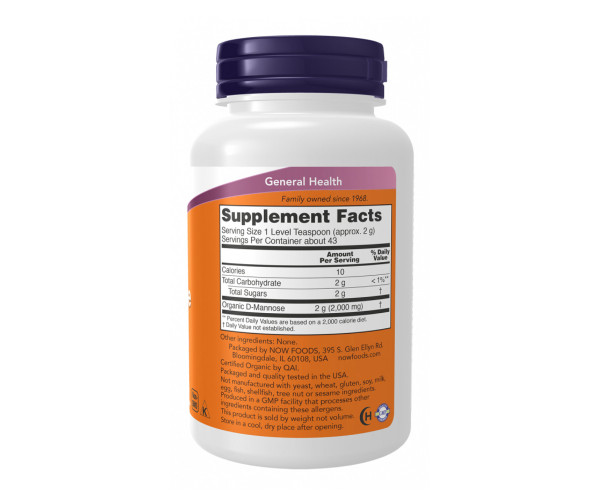 D-Mannose Organic Pure Powder - 85g