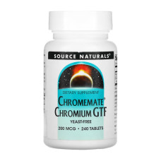 ChromeMate® Chromium GTF 200 mcg, Yeast Free - 240 tabs