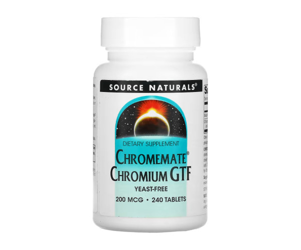 ChromeMate® Chromium GTF 200 mcg, Yeast Free - 240 tabs