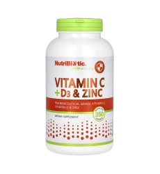 Vitamin C + D3 & Zinc - 250 caps