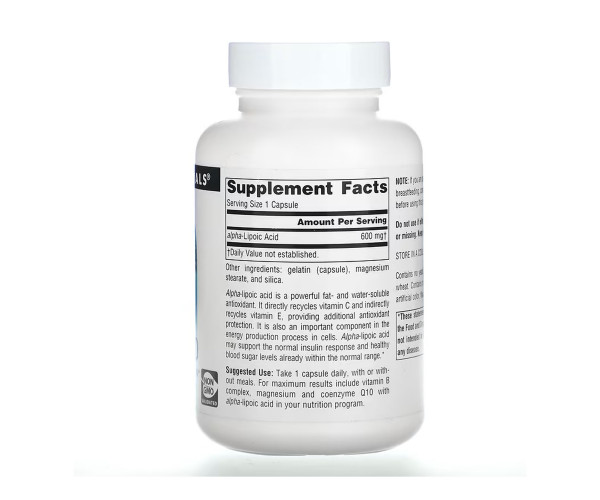 Alpha Lipoic Acid 600mg - 60 caps