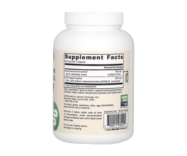 Saccharomyces Boulardii + MOS - 180 vcaps