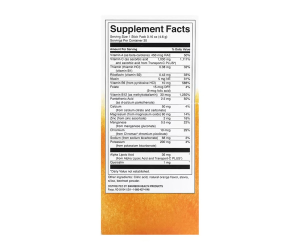 Energy C with Electrolytes - 30 packs Orange