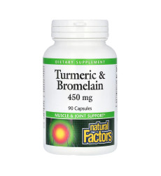 Turmeric & Bromelain 450mg - 90 caps