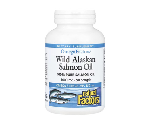 Wild Alaskan Salmon Oil 1000mg - 90 softgels