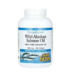 Wild Alaskan Salmon Oil 1000mg - 180 softgels