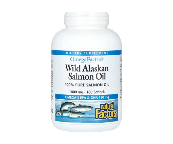 Wild Alaskan Salmon Oil 1000mg - 180 softgels