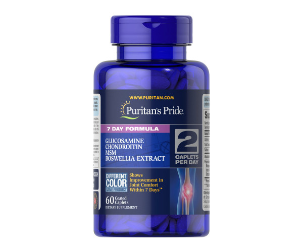 7 Day Formula Joint Soother® Glucosamine Chondroitin MSM & Boswellia - 60 caps