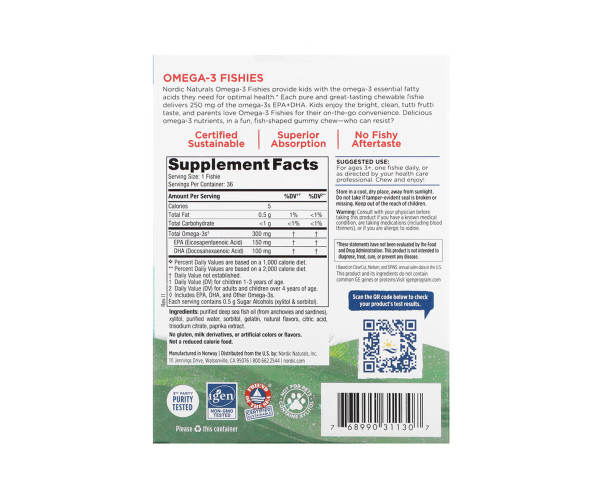 Nordic Omega-3 - 36 Fishies