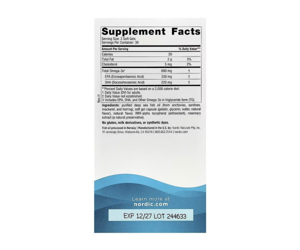 Omega-3 - 60 softgels