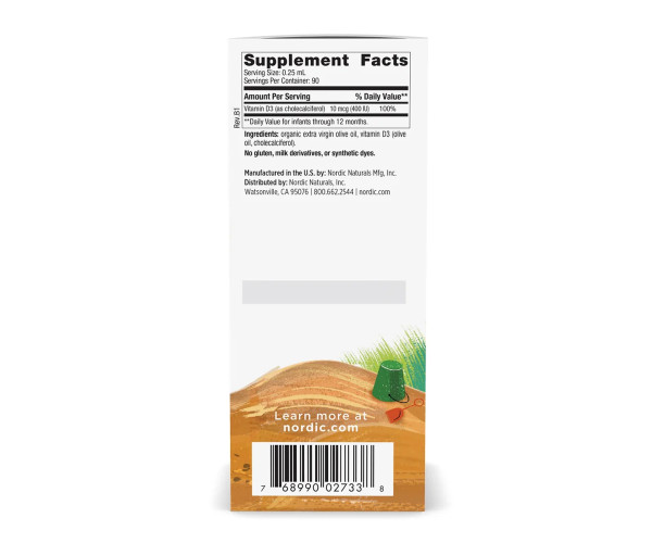 Baby's Vitamin D3 Liquid - 22.5 ml