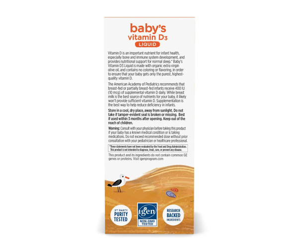 Baby's Vitamin D3 Liquid - 22.5 ml