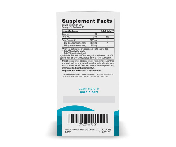 Ultimate Omega 2X - 90 softgels