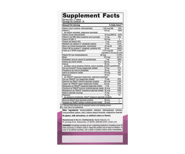 Prenatal Multivitamin - 60 tabs