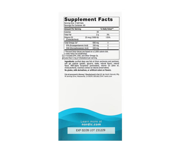 Omega-3D - 120 softgels