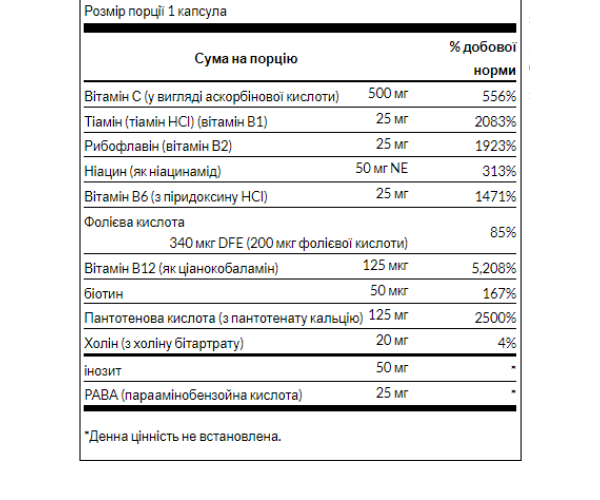 Super Stress B-Complex with Vitamin C - 240 caps