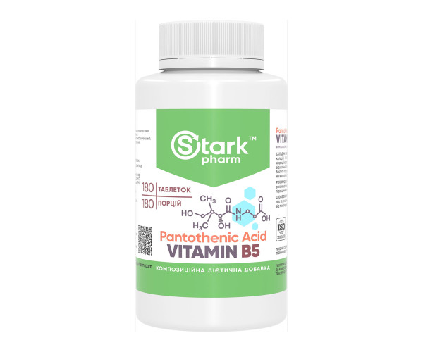 Pantothenic Acid Vitamin B5 500mg - 180 tabs