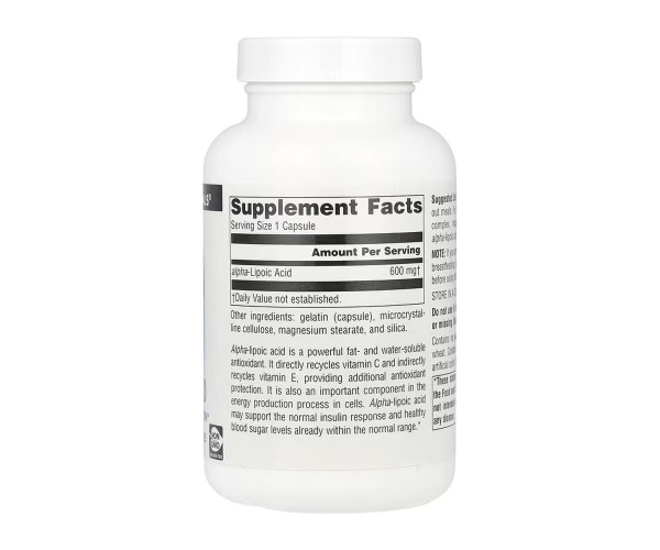 Alpha Lipoic Acid 600 mg - 120 caps