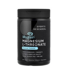 Magnesium L-Threonate 2000mg - 90 veggie capsules