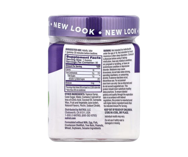 Melatonin 5mg - 90 gummies