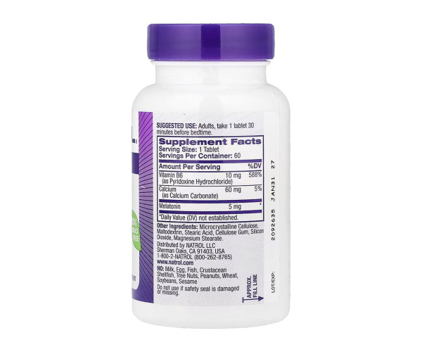 Melatonin 5mg - 60 tabs