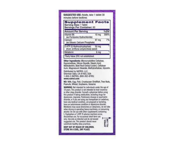 Advanced Sleep Melatonin - 60 tabs