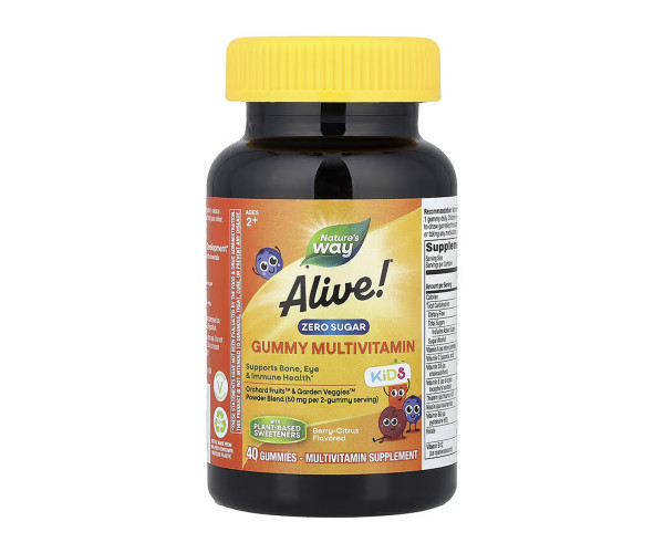 Alive! Children's Gummy Multivitamin Zero Sugar - 40 gummies