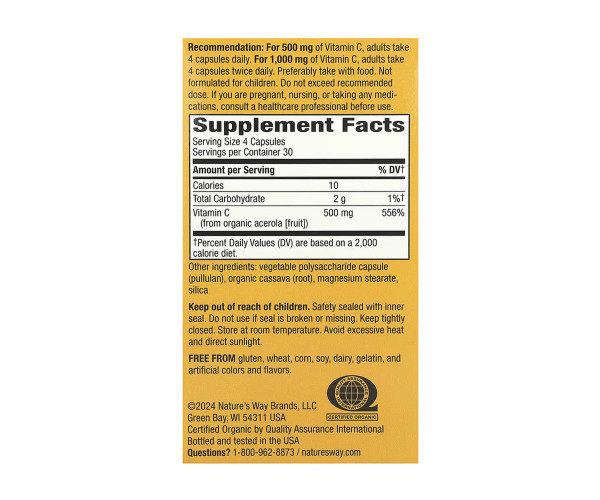 Vitamin C - 120 vcaps