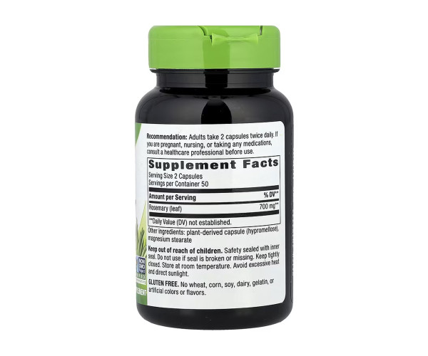 Rosemary Leaf - 100 vcaps