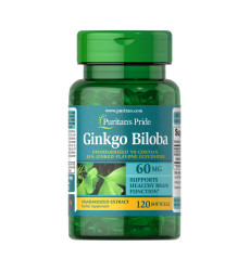 Ginkgo Biloba Standardized Extract 60 mg - 120 softgels