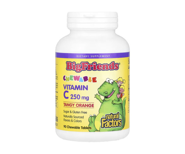 BigFriends Vitamin C 250mg - 90 tabs Orange