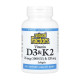 Vitamin D3 & K2 25 mcg (1000 IU) & 120 mcg - 120 softgels