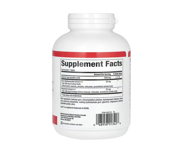 Vitamin C 1000mg - 180 tabs