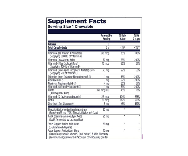 Focus-Saurus - 30 chewables Grape