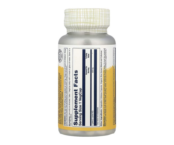 L-Lysine 500mg - 60 vcaps