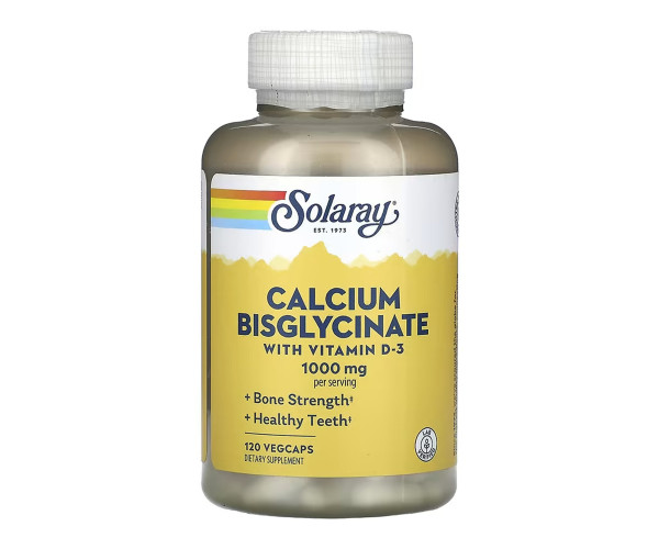 Calcium Bisglycinate with Vitamin D-3 1000mg - 120 vcaps