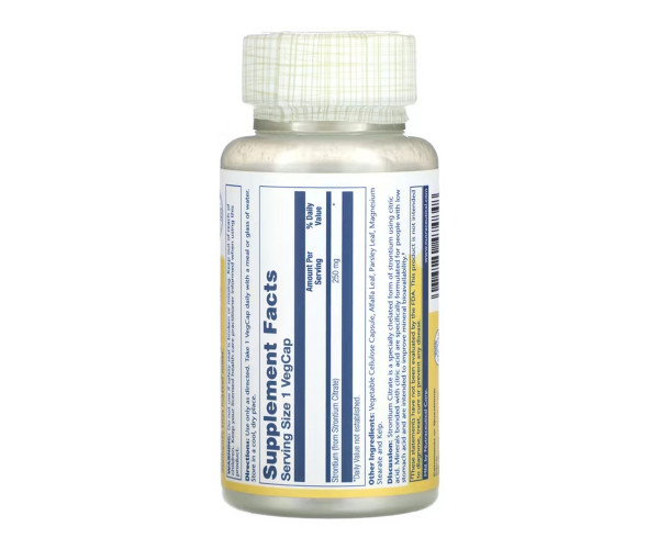 Strontium Citrate 250mg - 60 vcaps