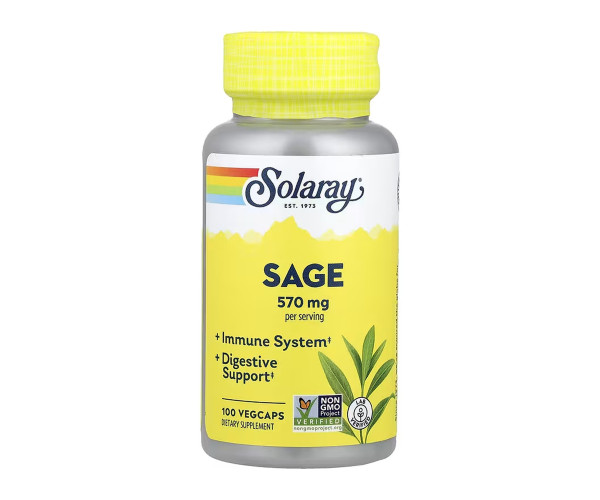 Organically Grown Sage Leaf 570mg - 100 vcaps