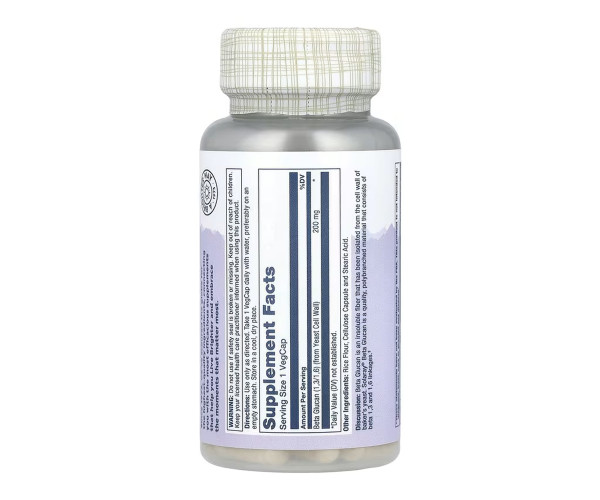 High Potency Beta Glucan 200mg - 30 vcaps