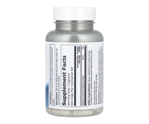 Liposomal Magnesium 210mg - 60 vcaps