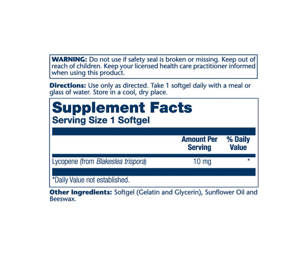 Lycopene 10mg - 60 vcaps