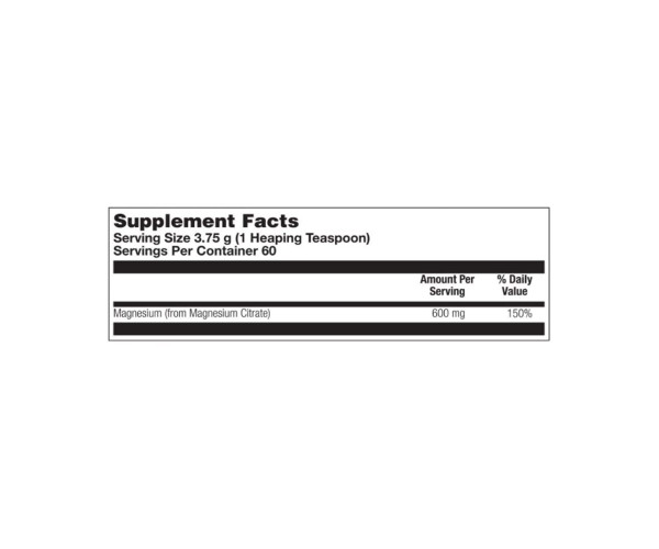Magnesium Citrate 600mg - 225g