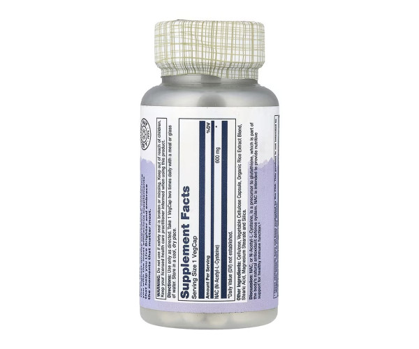 NAC (N-Acetyl-L-Cysteine) 600mg - 60 vcaps