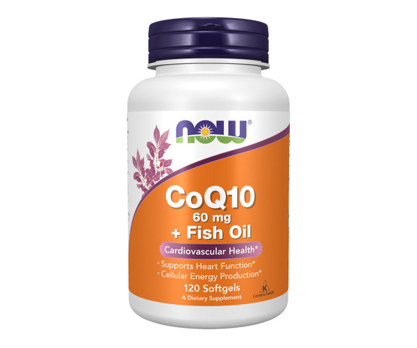 CoQ10 60mg + Fish Oil - 120 sgels (Повреждена банка)