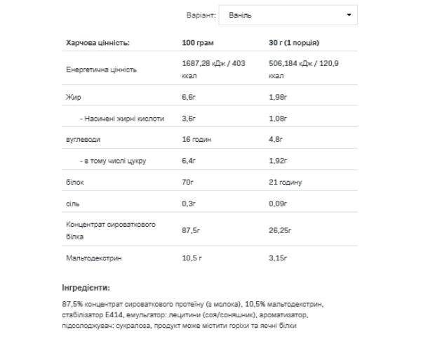 Whey Protein - 2270g Vanilla