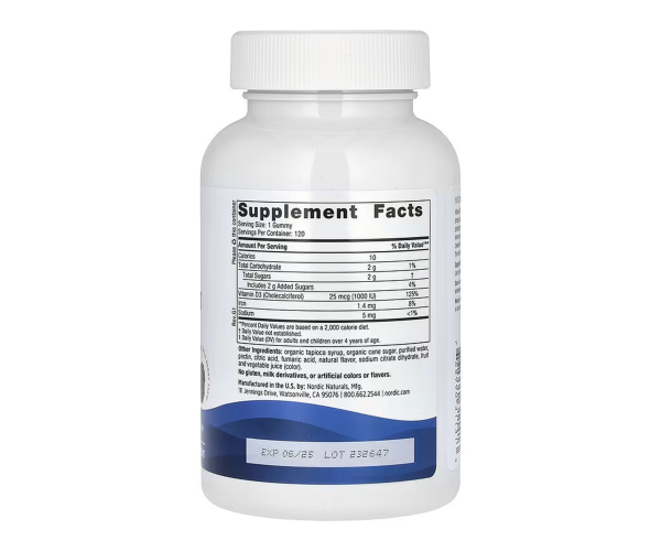 Vitamin D3 Gummies - 120 gummies