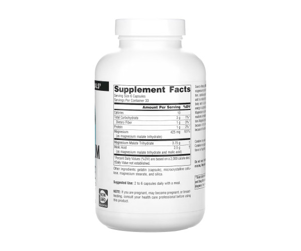 Magnesium Malate 625mg - 200 caps